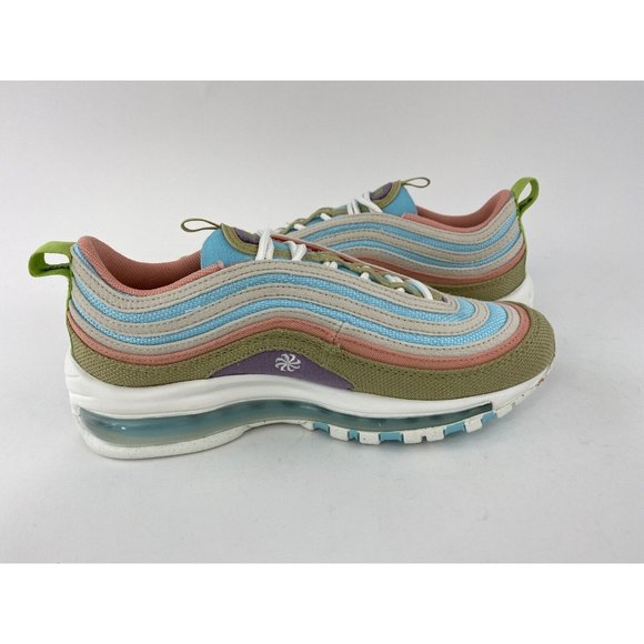 Nike Air Max 97 SE Sun Club Womens Sneakers Shoes Blue White Pink Tan DQ4126 400 - Picture 11 of 12
